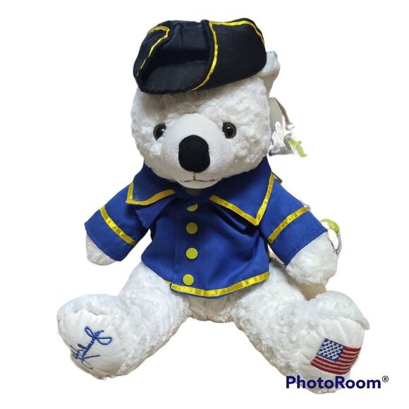 Rush Limbaugh Two If By Tea Teddy Bear Plush Stuffed Animal White/American Flag - Picture 1 of 6